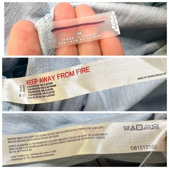 Free People Movement Zen Again Flare Yoga Pants Heather Blue XS - Picture 8 of 8